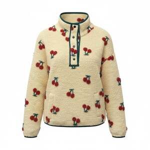 Cherry Pattern Fleece Pullover – Ragstock